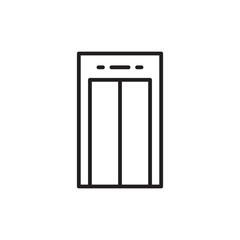 Elevator vector icon. Elevator flat sign design. Elevator symbol pictogram. UX UI icon