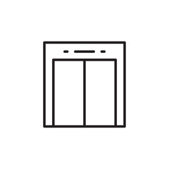 Elevator vector icon. Elevator flat sign design. Elevator symbol pictogram. UX UI icon