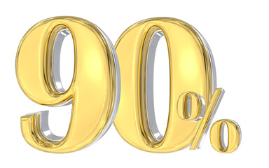 Anniversary Number 3D Gold 
