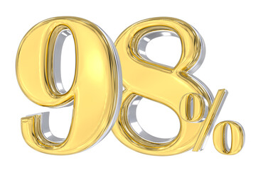 Anniversary Number 3D Gold 
