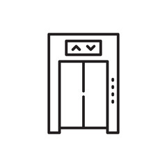 Elevator vector icon. Elevator flat sign design. Elevator symbol pictogram. UX UI icon