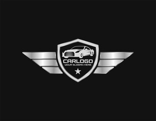 Fototapeta premium sport car logo template, Perfect logo for business related to automotive industry