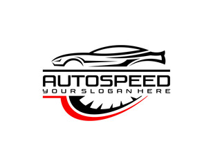 sport car logo template, Perfect logo for business related to automotive industry
