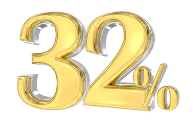 Obraz premium Anniversary Number 3D Gold 