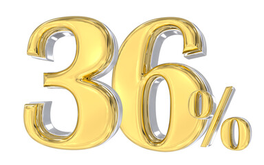 Anniversary Number 3D Gold 
