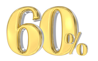 Anniversary Number 3D Gold 
