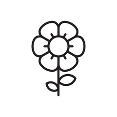 Flower vector icon. Flower flat sign design. Flower symbol pictogram. UX UI icon