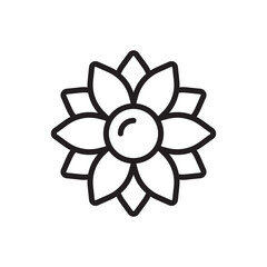 Flower vector icon. Flower flat sign design. Flower symbol pictogram. UX UI icon