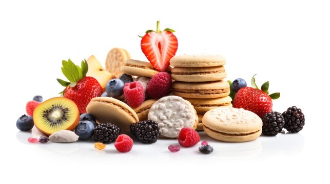 fruits and berries Ai generative HD 8K wallpaper Stock Photographic Image