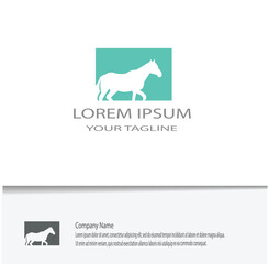a simple horse logo vector is perfect for your company's needs, looks beautiful and elegant