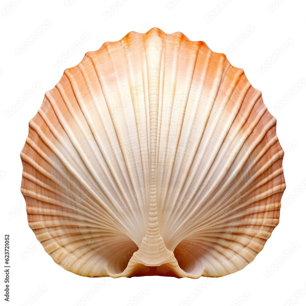 Poster seashell isolated on transparent background cutout