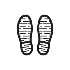 Foot steps vector icon. Footstep flat sign design. Foot step symbol pictogram. UX UI icon