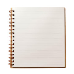 notebook isolated on transparent background cutout
