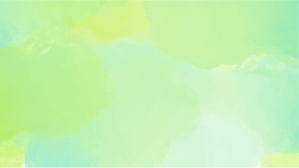 Abstract green watercolor background.Hand painted watercolor. vector