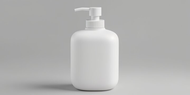 AI Generated. AI Generative. White cosmetic bottle container concept white decoration mockup mock up background. Graphic Art