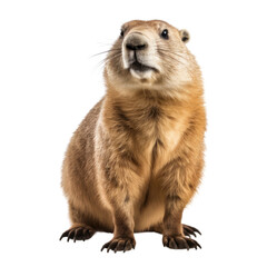 prairie dog isolated on transparent background cutout