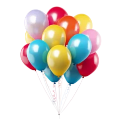 Foto op Canvas balloons isolated on transparent background cutout © Papugrat