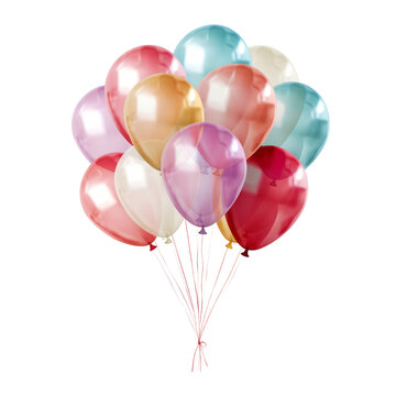 Fototapeta balloon isolated on transparent background cutout