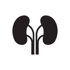 Kidneys vector icon. Kidney flat sign design. Kidneys symbol pictogram. UX UI icon