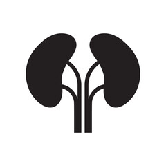 Kidneys vector icon. Kidney flat sign design. Kidneys symbol pictogram. UX UI icon