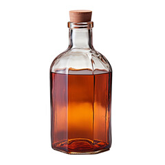 a bottle of whiskey isolated on transparent background cutout
