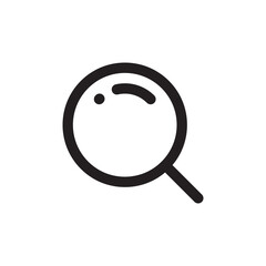 Loupe vector icon. Magnifier flat sign design. Zoom symbol pictogram. UX UI icon