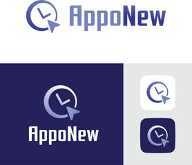 Fototapeta na wymiar Appointment app logo design set