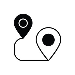 Location icon vector stock illustration.