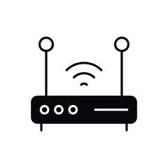 Wifi Router icon vector stock illustration.