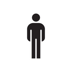 Man vector icon. Human flat sign design. Men symbol pictogram. UX UI icon