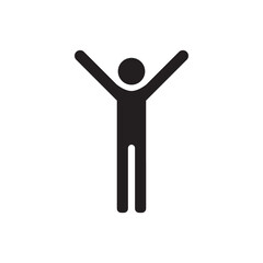 Fototapeta premium Man vector icon. Human flat sign design. Men symbol pictogram. UX UI icon