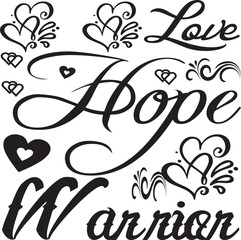 love hope warrior
