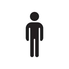 Fototapeta na wymiar Man vector icon. Human flat sign design. Men symbol pictogram. UX UI icon