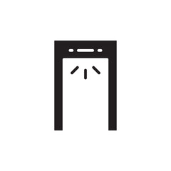 Metal detector vector icon. Metal detector flat sign design. Metal detector symbol pictogram. UX UI icon