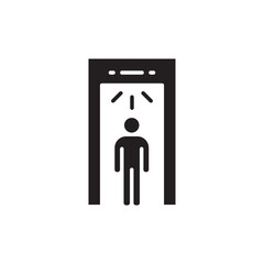 Metal detector vector icon. Metal detector flat sign design. Metal detector symbol pictogram. UX UI icon