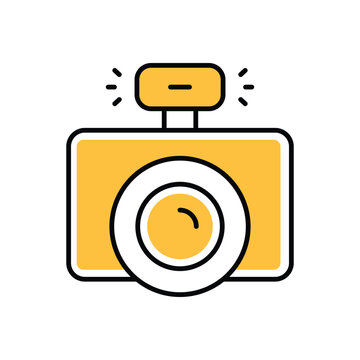 Camra icon vector stock illustration.