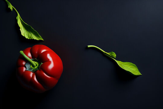 red chili pepper Ai generative HD 8K wallpaper Stock Photographic Image