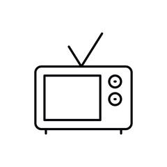 Television icon vector stock illustration.