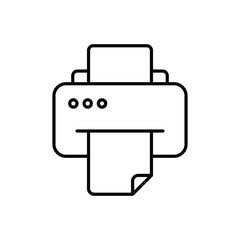 Printer icon vector stock illustration.