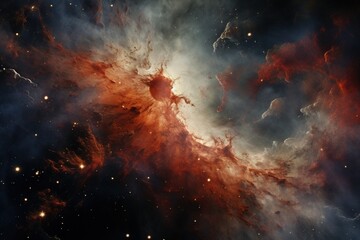 Cosmic dust and gas forming a nebula