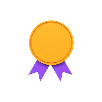 Five gold star rate review customer experience quality service concept award, ranking icon symbol 3D rendering 
