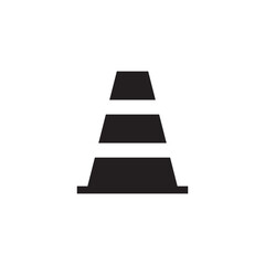 Road cone vector icon. Road cone flat sign design. Road cone symbol pictogram. UX UI icon