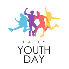 vector happy youth day poster template