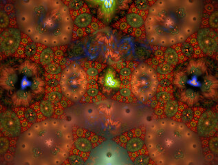 Imaginatory fractal abstract background Image