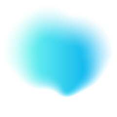 Blue Blurred Gradient Shape