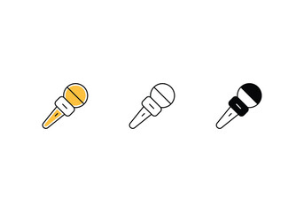 Media icons set vector stock illustration.