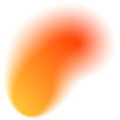 Orange Blurred Gradient Shape