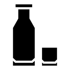 tequila bottle glyph 