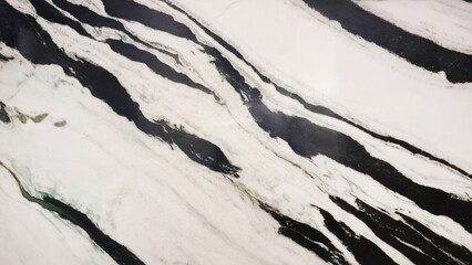 natural texture of white marble with black veins pattern. Italian black white panda marble stone...