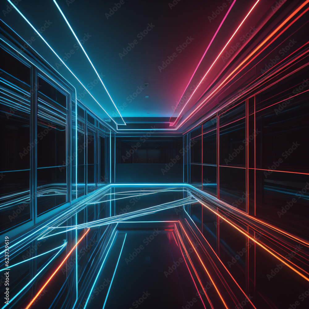 Poster abstract background with lines